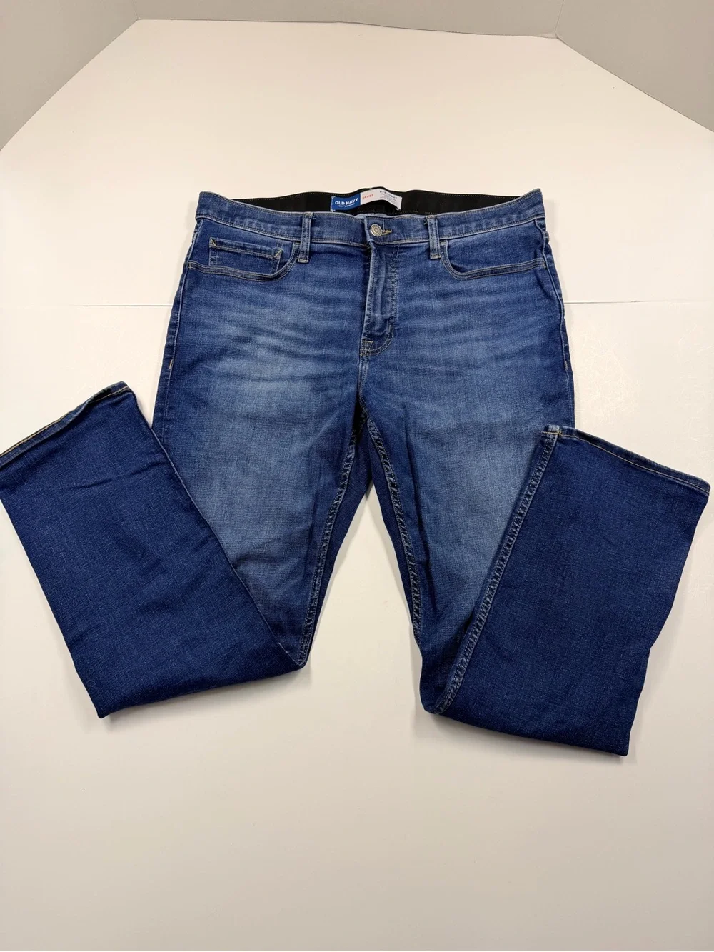 Old Navy Men's Dark Blue Straight Jeans